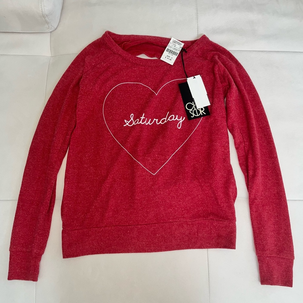 *NEW* Red Chaser Sweater with Open Back